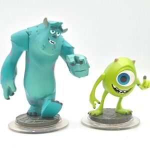 Disney Infinity 1.0 Monsters University Figure Lot - Sulley & Mike Wazowski